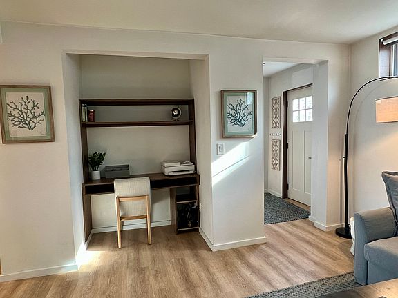 Desk workspace and printer