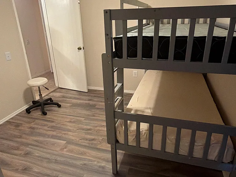 Bedroom comes equipped with bunk-beds and trundle bed. Furniture is optional.