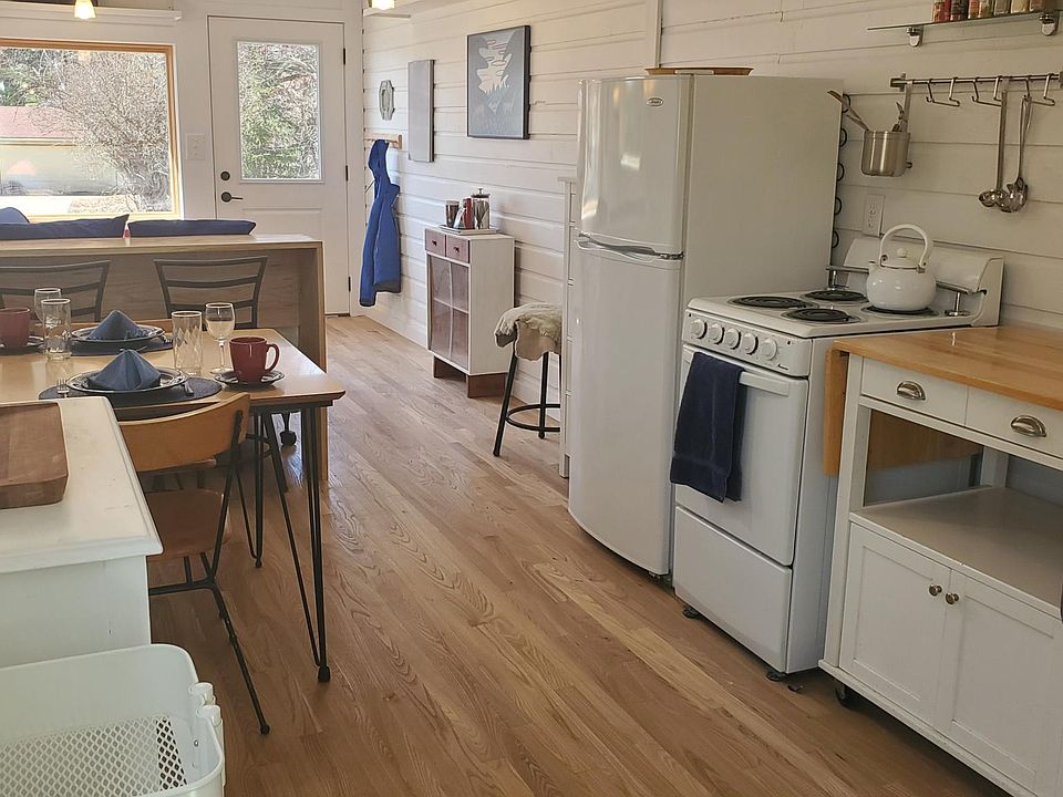 The functional kitchen has all new appliances.