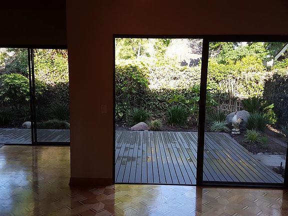 Entry to Back Yard, New Wood Patio