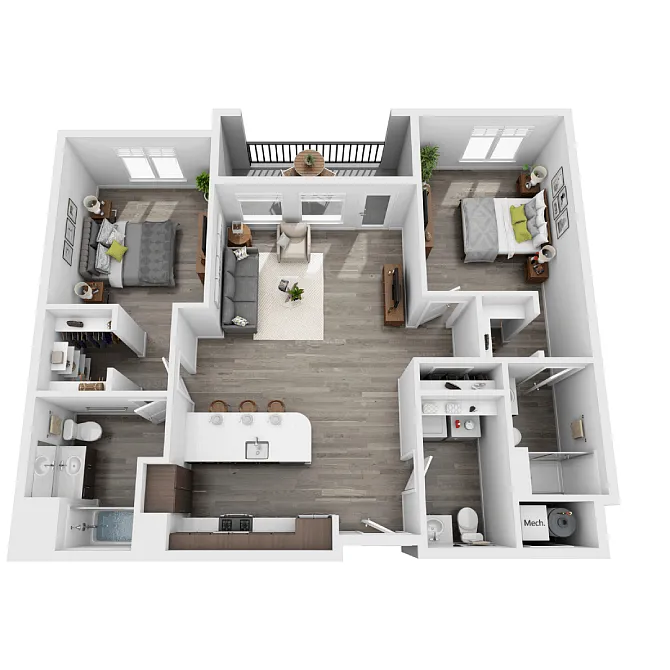 Floor plan Augusta - Fairway Flats