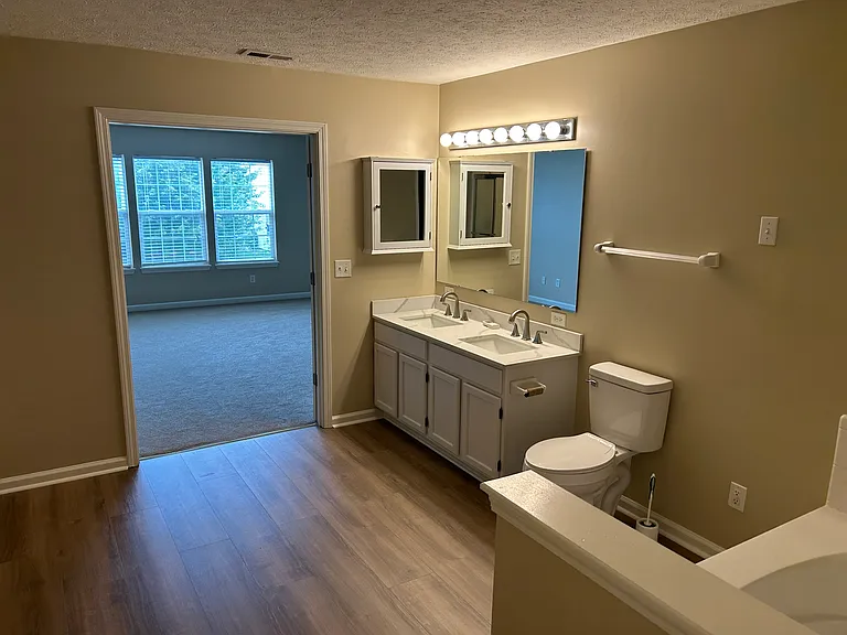 Master bath with double vanity
