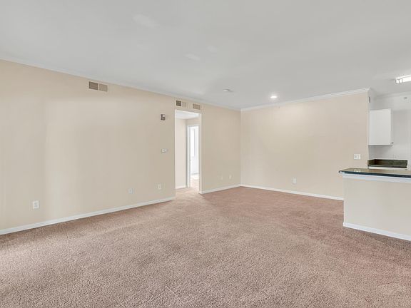 Living room and dining room