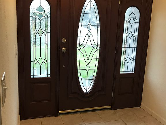 Mahogany front door