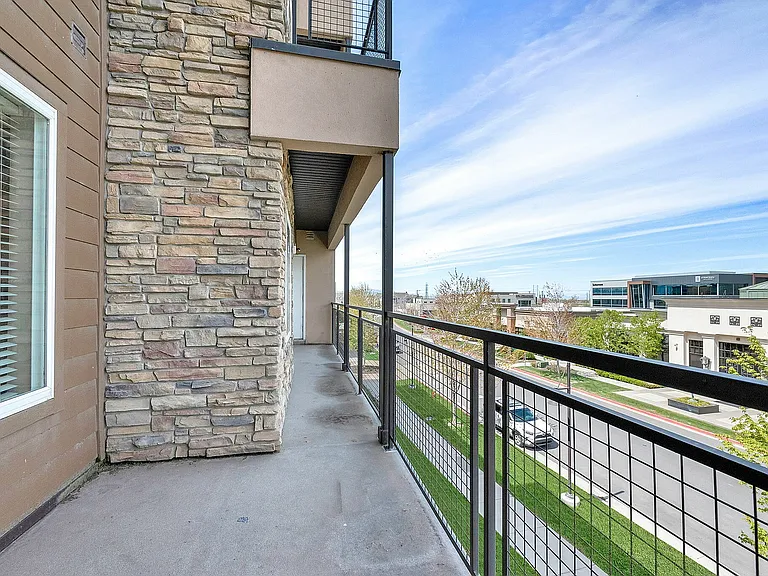 Patio upstairs unit