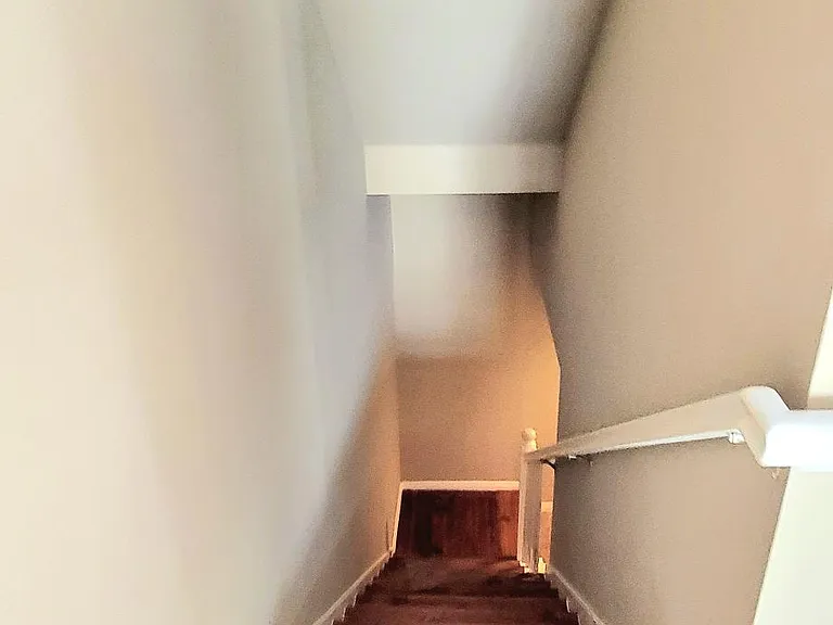 Stairs going to garage level