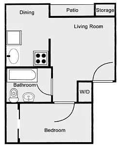Floor plan 1X1