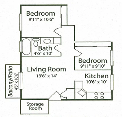 Floor plan 2A - Dahlia