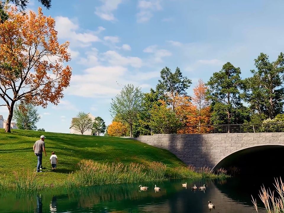 Rendering of the Runnymede Road entrance bridge currently under construction over the Torytown Run.