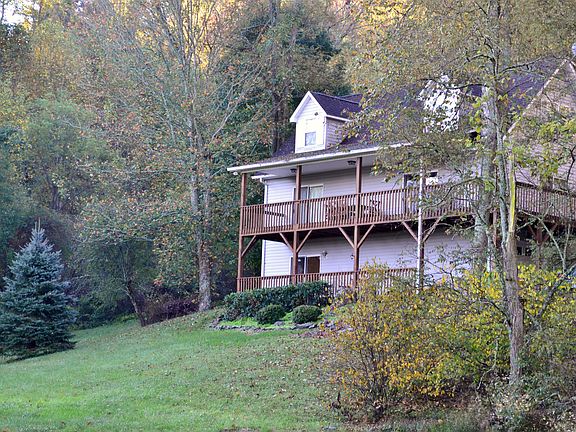 House in wooded setting