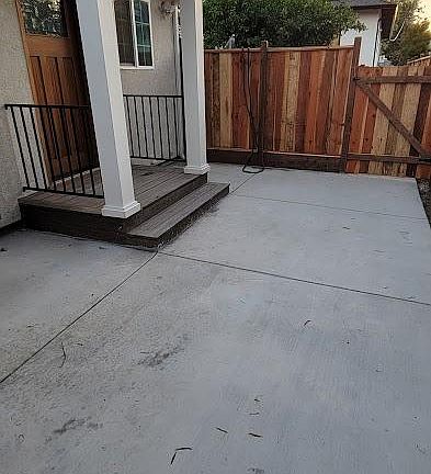 Large 150 Square foot patio.