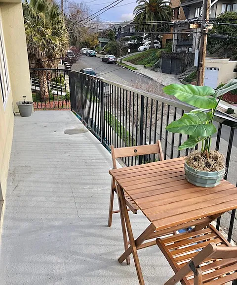 LARGE BALCONY OFF THE LIVING ROOM