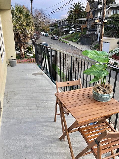 LARGE BALCONY OFF THE LIVING ROOM
