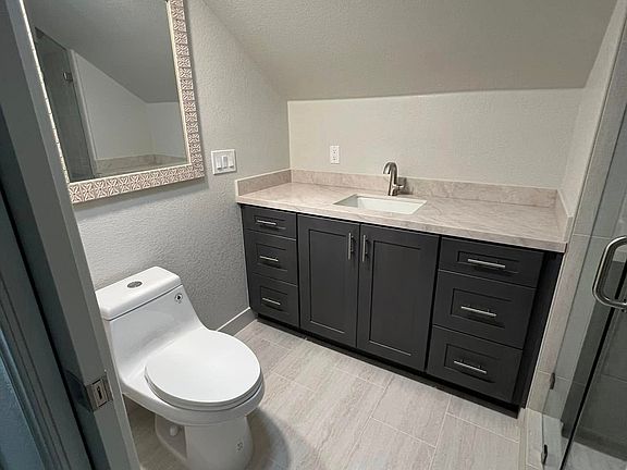 Upstairs Bathroom, shower on right side.