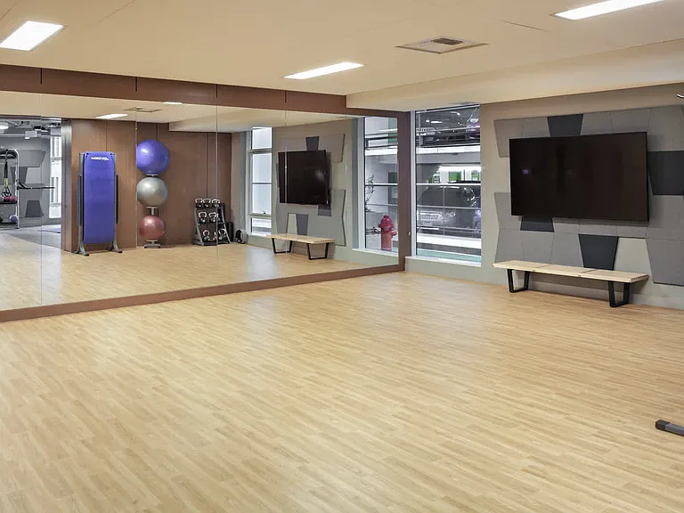 2,000 sqft Fitness Center with Yoga Room