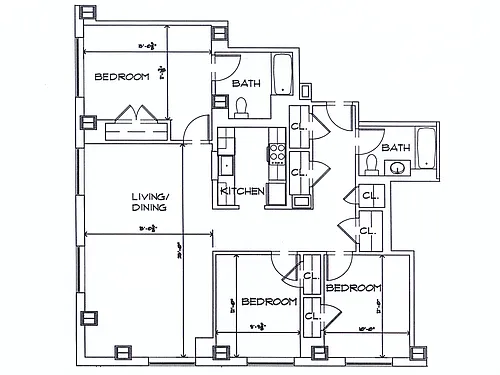 Floor plan 3Bed C