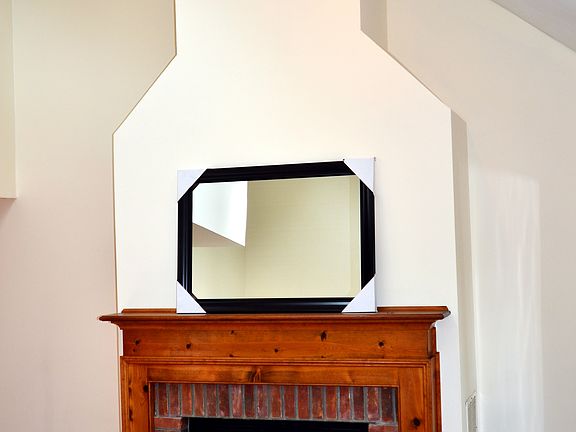 Living room fireplace