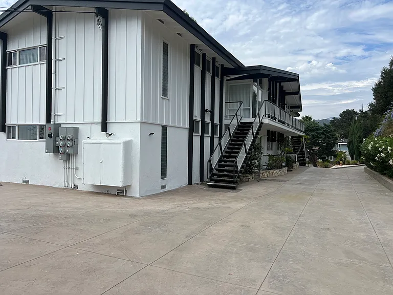 VIEW FROM END OF DRIVEWAY