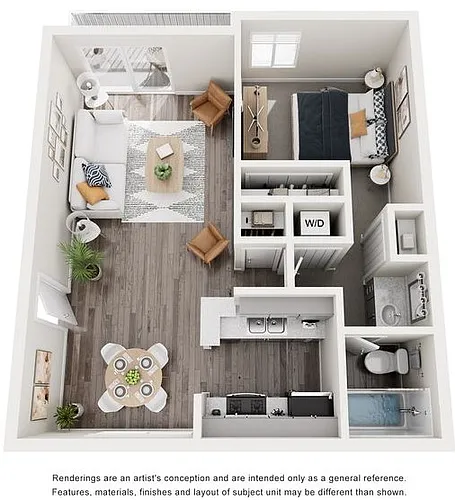 Floor plan One-Bedroom