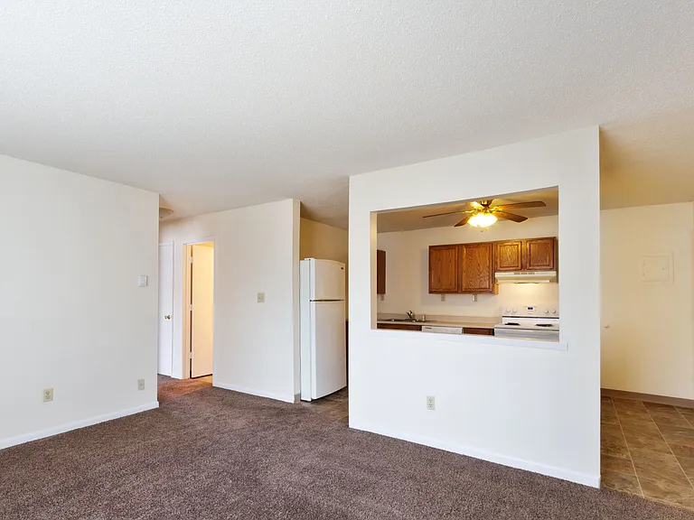 Open concept kitchen/living room