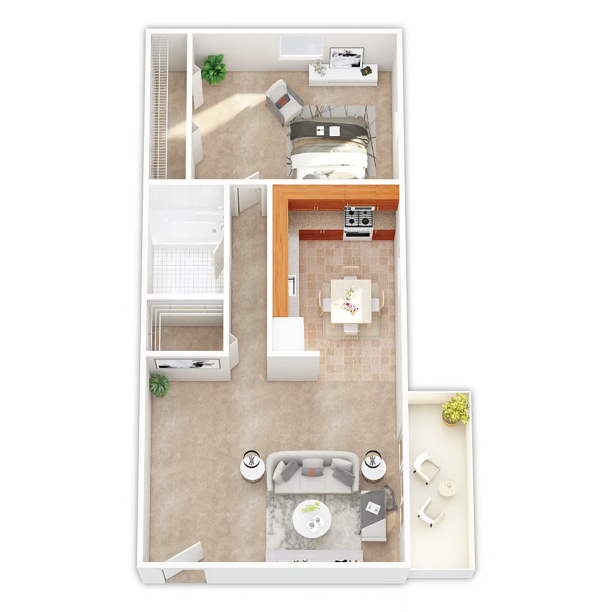 Floor plan One Bedroom