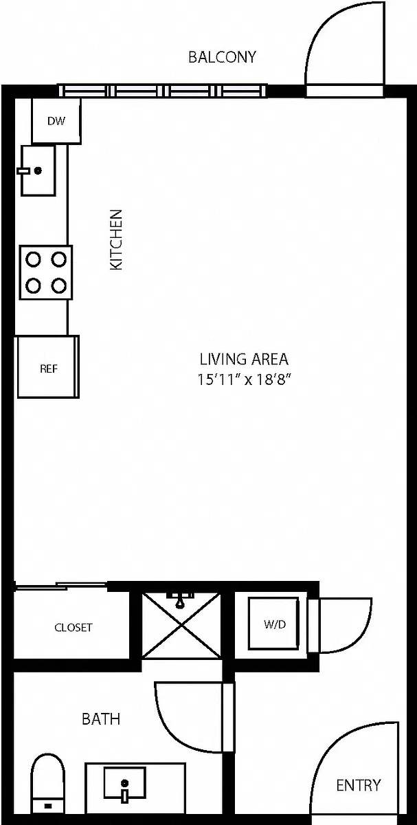 Floor plan Studio
