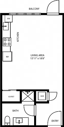 Floor plan Studio
