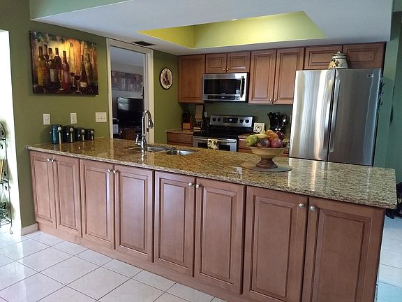 Kitchen with extra cabinet space