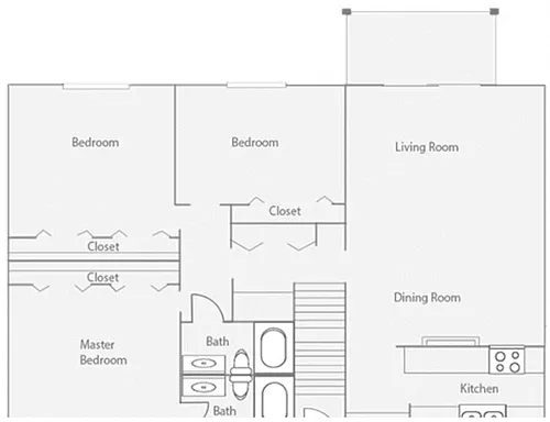 Floor plan 3br/2bath
