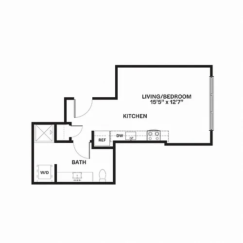Floor plan Studio A2