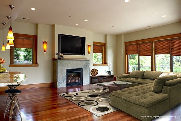 Family Room off the Kitchen