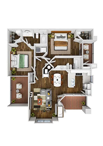 Floor plan Pinion with Detached Garage