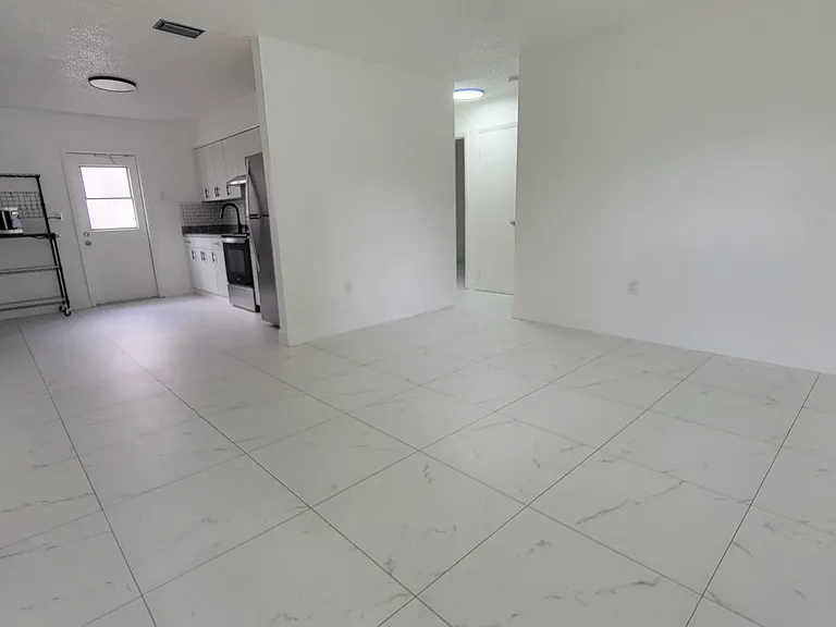 living / kitchen / hallway