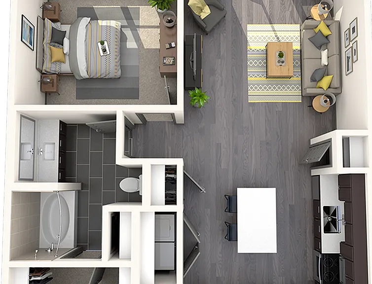 1 Bedroom | 1 Bath | 790 SF 1 Bedroom | 1 Bath | 790 SF
