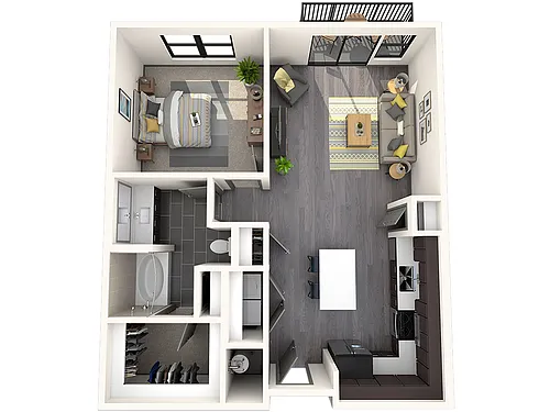 Floor plan 1B