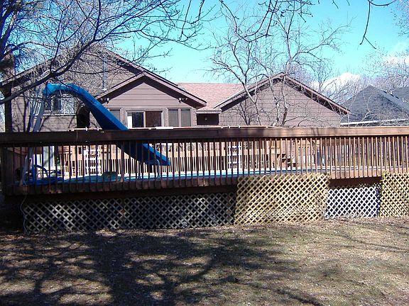 Furnace, air conditioner, large tow level wrap around deck with heated pool