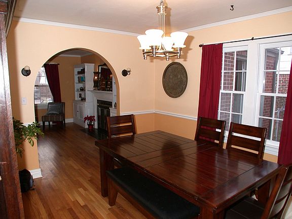 Formal dining room. Lots of light in every room.