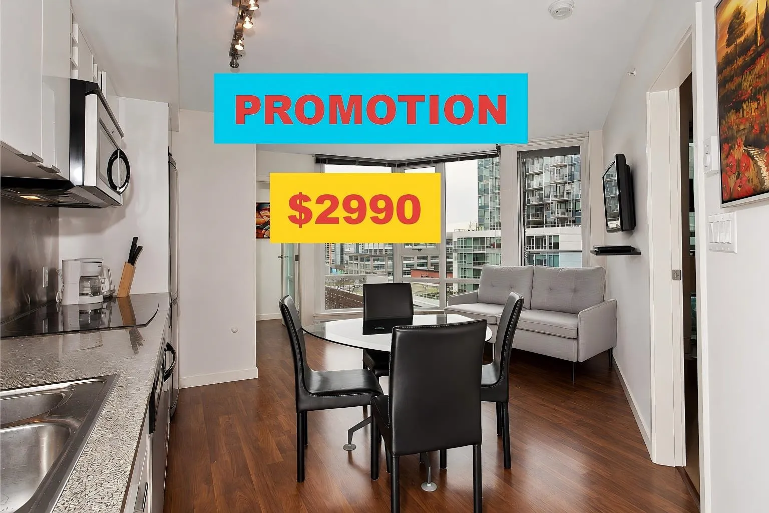 2 bed, 576 sqft, $2,990 — Photo 1