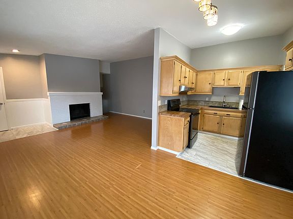 Living room and kitchen