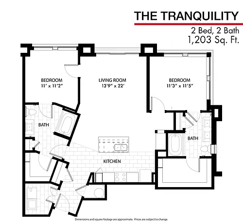 Floor plan Tranquility