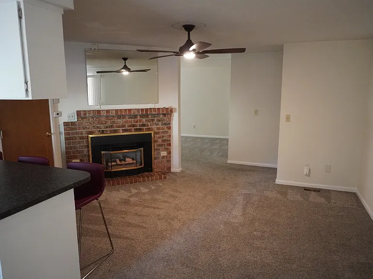 Dining Space and Fireplace