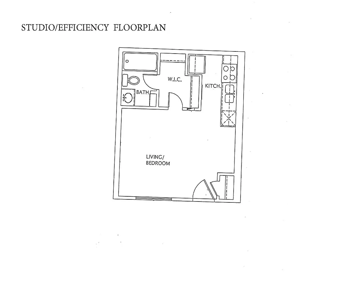 Floor plan Studio