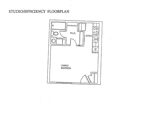 Floor plan Studio