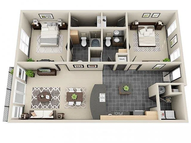 Floor plan B3