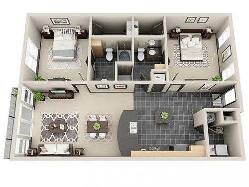 Floor plan B3