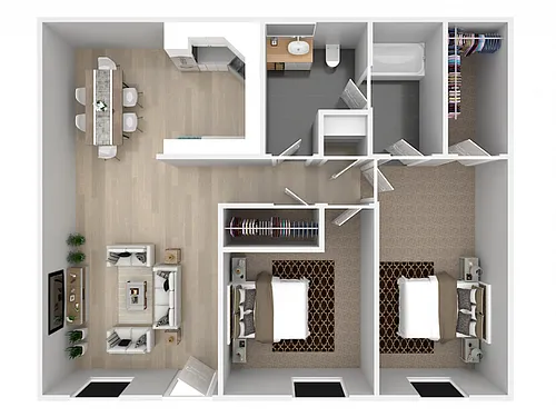 Floor plan 2x1L