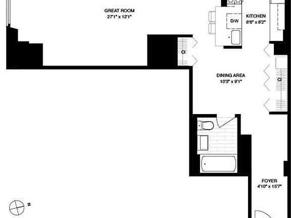 5th image of 88 Greenwich St APT 1201