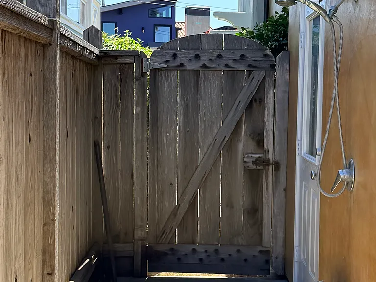 Private outdoor shower