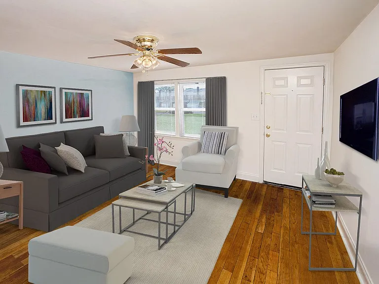 Living Room Gold Townhome