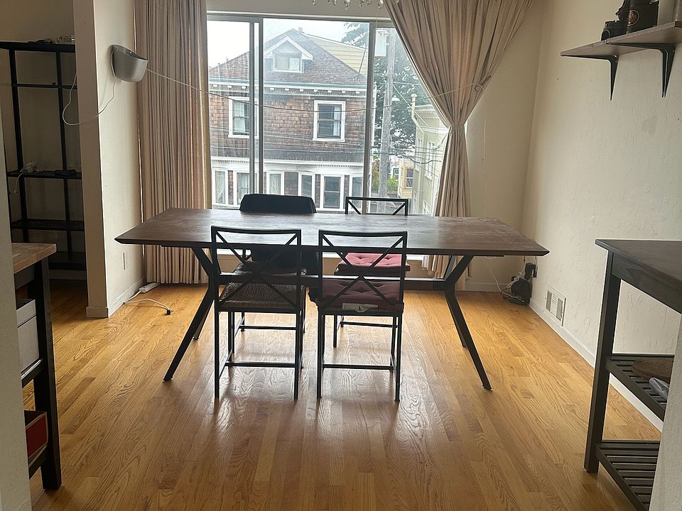 Formal dining room just off the kitchen facing the Cabrillo street side.